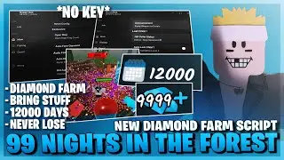 99 Nights In The Forest Script *NO KEY* - Auto Farm, Auto Diamond, New Update, Open Map & More!🌋💎