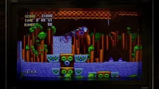 WindowCast test Sonic Mania with HSM´s MBR Shader