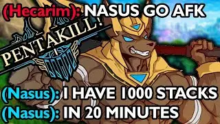 NASUS JUNGLE CAN GET 1000 STACKS IN A FEW MINUTES? (PENTAKILL NASUS)
