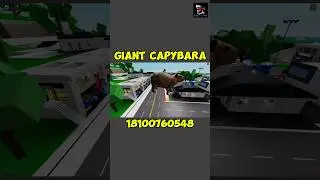 Giant Capybara code in Brookhaven RP 🏡 #roblox #brookhavenrp #shorts