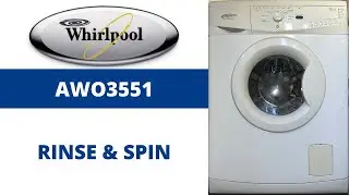 Whirlpool 6th Sense AWO3551 Washing Machine - Rinse & Spin