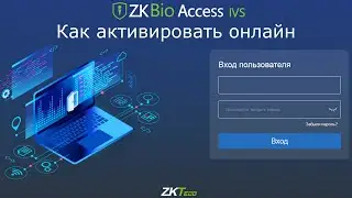 Программа ZKBio Access: как активировать онлайн