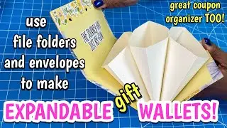 ONE SIZE FITS ALL TECHNIQUE! use stuff you already have/EXPANDABLE WALLETS