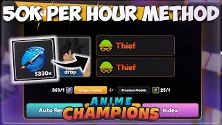 How to farm Quirks in Anime Champions 50,000+ tokens per hour *How to max drops!