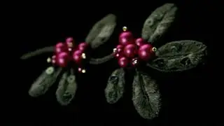 Брошь БРУСНИКА. Lingonberry Brooch