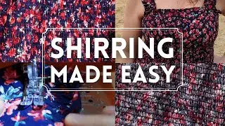 My Top 5 Tips for Shirring - Basics of How to Shirr - Loading Shirring Elastic in Different Machines