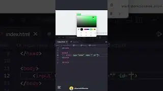 Color picker in html & css | [ HTML | CSS ] Color Picker | COLOR PICKER | CodeMinds