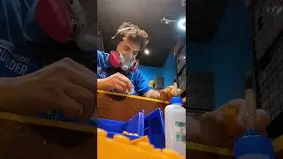 How hard is gluing LEGO? 