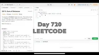 Day 720: LeetCode Problem 2615. Sum of Distances - Swift
