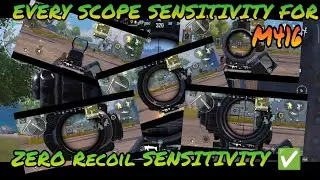 hackerr sensitivity for m416 with gyro | zero recoil sensitivity ✅ | world best sensitivity for pubg