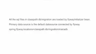 Different ways for multiple database migration using flyway in a spring boot application.