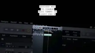 Easiest Way to Change Midi Tempo in Logic Pro X 