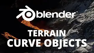Blender 3D Terrain Mixer Curve Objects