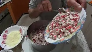 НОВОГОДНИЙ САЛАТ БЕЛОСНЕЖНЫЙ / NEW YEAR SALAD WHITE