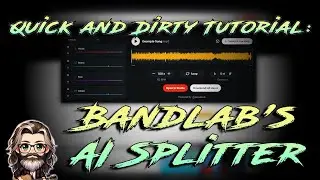 How you can use Bandlab's AI Splitter to Extract Stems FAST! - Quick and Dirty Tutorial