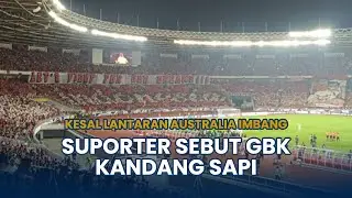 🔴Suporter Australia Ejek SUGBK: Stadion Kandang Sapi usai Timnas Garuda Tahan Imbang