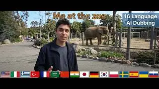 MEE AT THE ZOO - 16 LANGUAGE - AI DUBBING