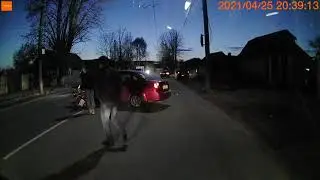 В Брянске разбился мотоциклист, первые секунды после ДТП