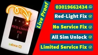 Ufone Blaze MF920u Limited Service Fix No Service Fix With Live Proof Easy Method Without Dead Risk