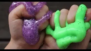 СЛАЙМ или ЛИЗУН. Мила и Марк играют слаймом