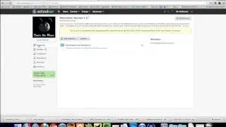 Schoology: Create an Announcement out of an Update