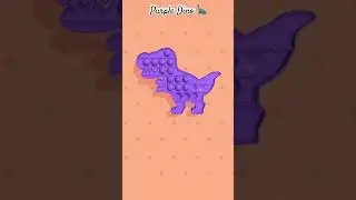 Pop It 🫧 Purple Dino 🦕 || 