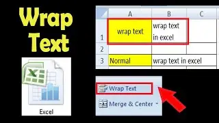 How to text wrap in excel | Microsoft excel | wrapping text in excel