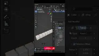 Sıfırdan 1 dakikada Blender Öğren (Array Modifier) - Shorts