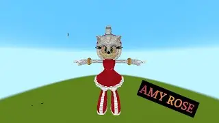 Make Amy Rose In Minecraft: Timelapse