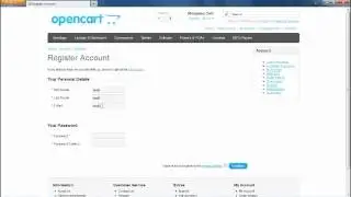 Opencart Easy Registration Module.avi
