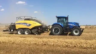 New Holland oogstmachines uitproberen op de Po vlakte Italië