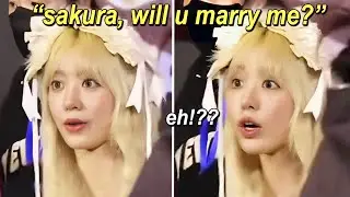 Sakura's response to a fan who suddenly proposed to marry her in the middle of a fansign event