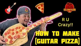 How To Make Guitar Shape Pizza!!