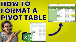 🎨 📋 How to format a pivot table in Excel