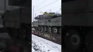 Эшелон с танками Леопард уже в пути на украину