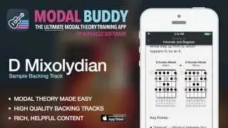 D Mixolydian Backing Track - Modal Buddy Guitar App