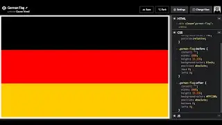 How to Draw the German flag in HTML and CSS3. Flag of Germany