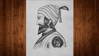 How to draw Chatrapati shivaji maharaj portrait sketch