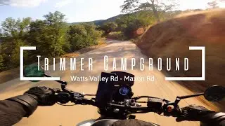 Trimmer Campground via Watts Valley Road  - Maxon Road | XSR900 | 4k POV