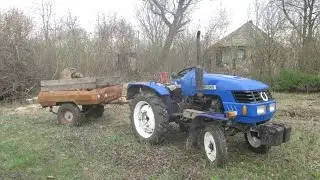 Донг фенг 240 росказ о передних крылах на тракторе поездка за дровами