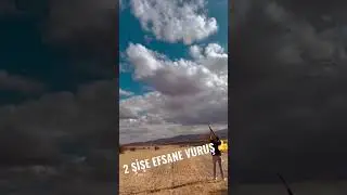 2 ŞİŞE EFSANE VURUŞ 👍 #shot #shotgun #hunter