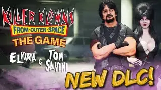 Elvira & Tom Savini are Horror Icon DLC in Killer Klowns from Outer Space: the Game #kkfos