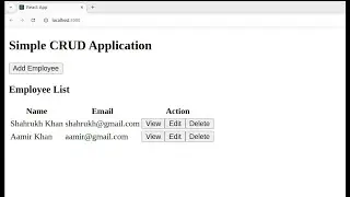 React CRUD  operations using TypeScript