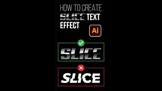 How to Create Sliced Text Effect in ADOBE ILLUSTRATOR 