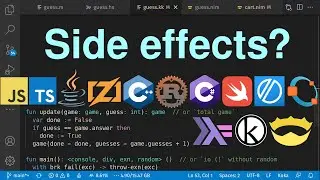 Know what your functions are doing? - Side effects in 12+ languages