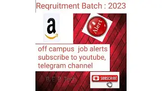 Amazon offcampus job for 2022&2023  batch candidates|4LPA|