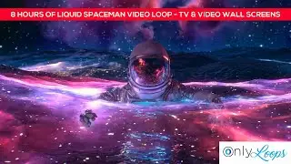 Liquid Spaceman Visual Loop HD - TV & Art Visual Screens