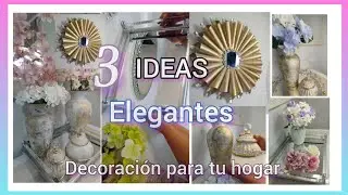 Mira cono hice estás ideas/  Decora tu hogar con estas Hermosas y elegantes #diy #decoracion #ideas