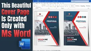 Create a Beautiful Cover Page with Just Ms Word