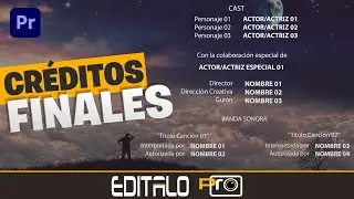 How to create movie end credits in Adobe Premiere